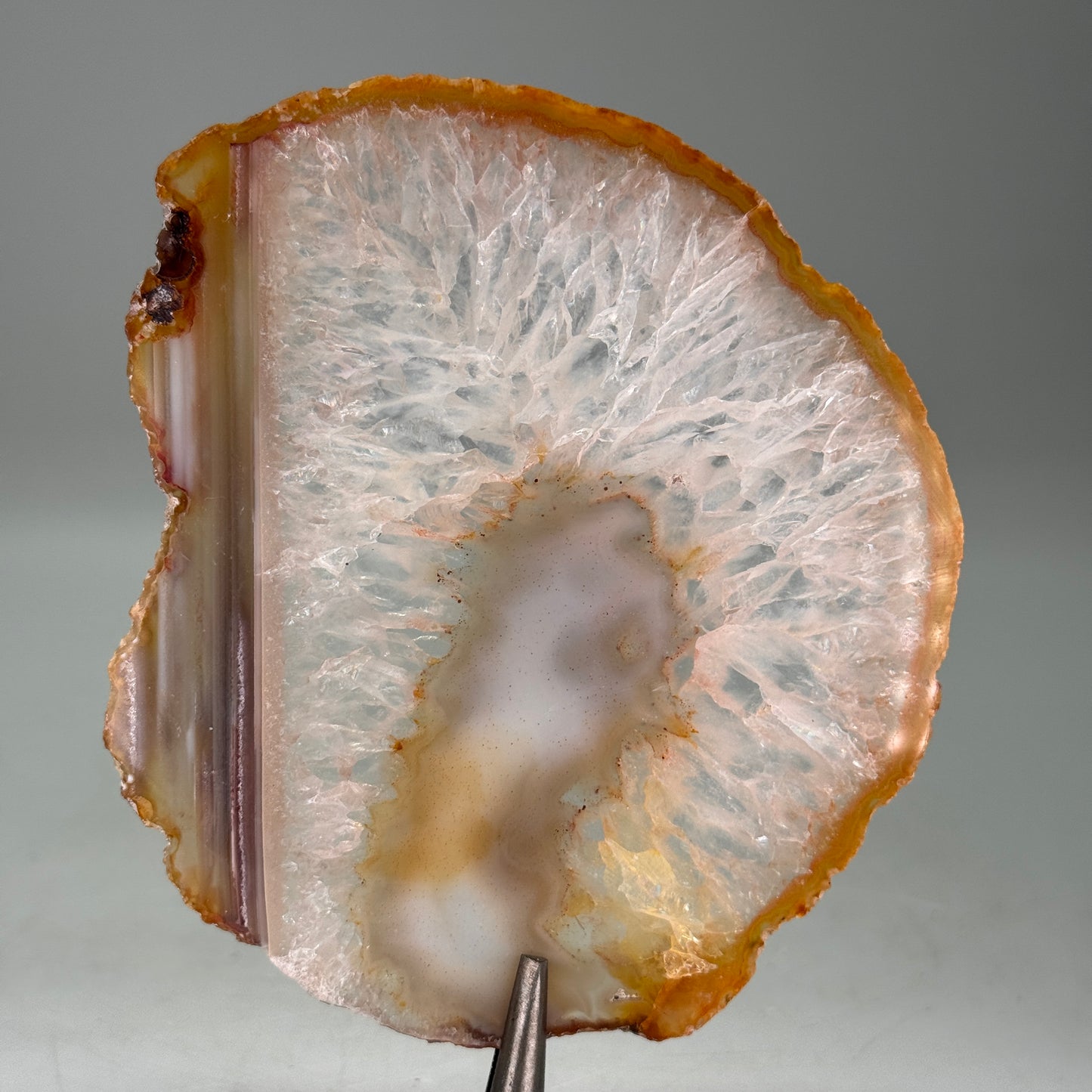 Dunne natuurlijke agaatschijf uit Brazilië