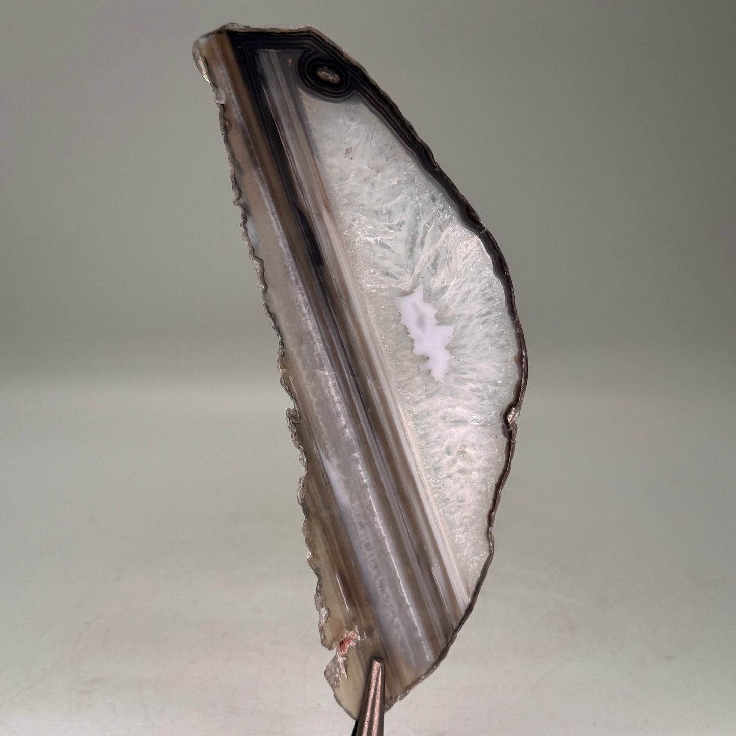 Dunne natuurlijke agaatschijf uit Brazilië