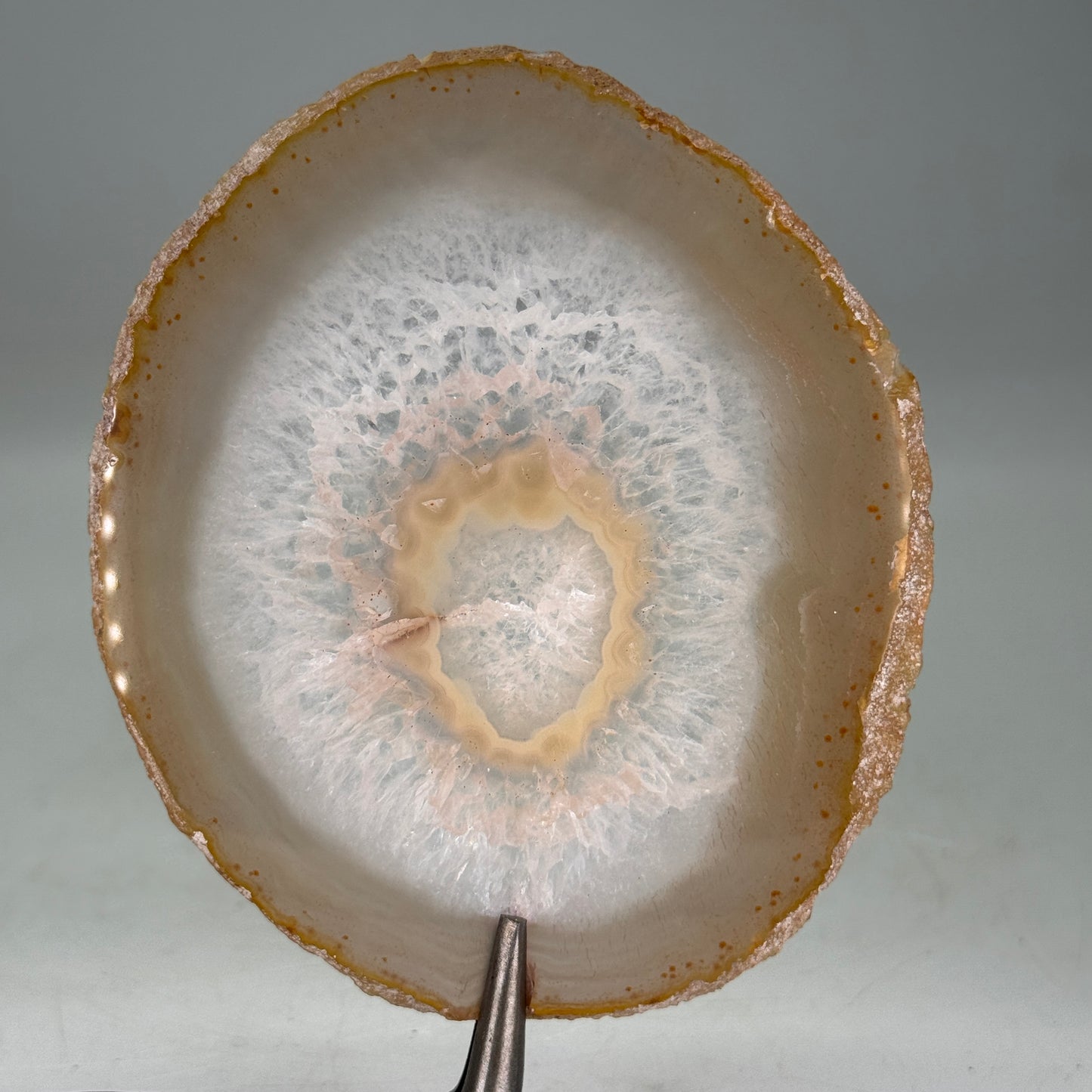 Dunne natuurlijke agaatschijf uit Brazilië