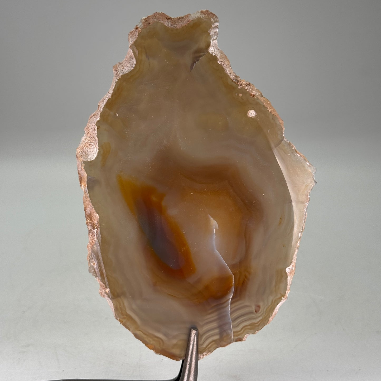 Dunne natuurlijke agaatschijf uit Brazilië