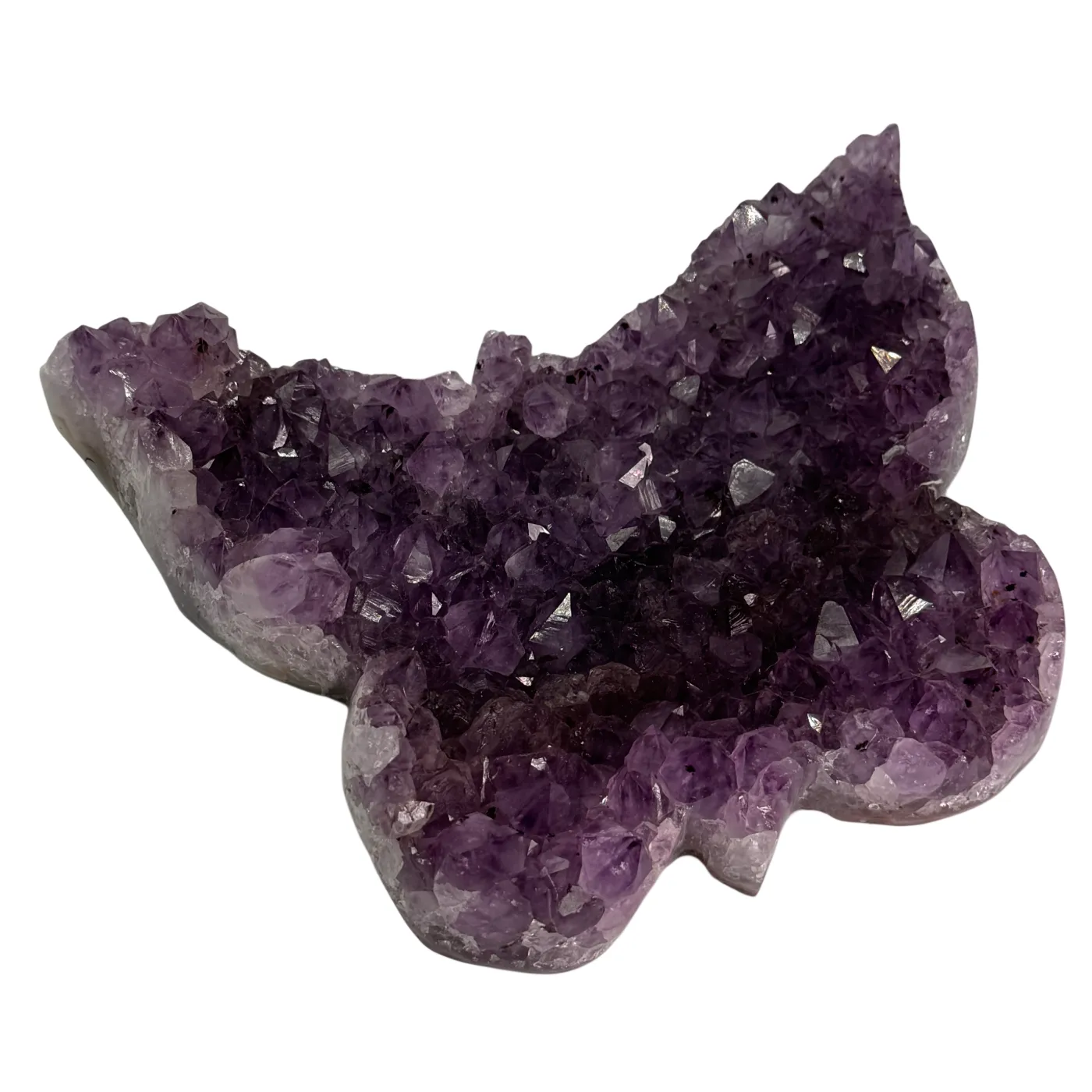 Amethist Vlinder – Handgeslepen Natuurlijke Edelsteen uit Brazilië