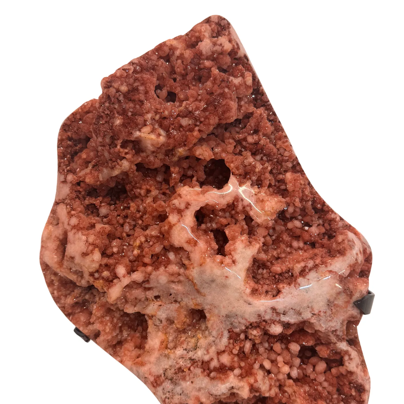 Améthyste rose sur support en métal noir – Haute qualité n° 3