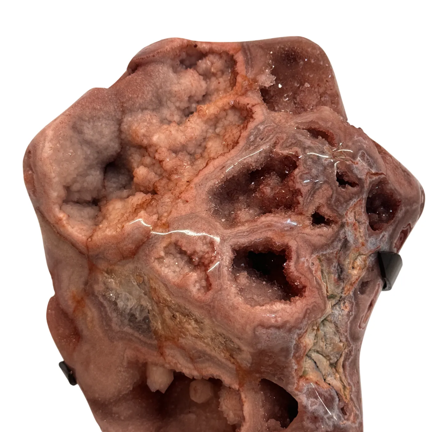 Roze Amethist op Zwarte Metalen Standaard – Hoge Kwaliteit #4