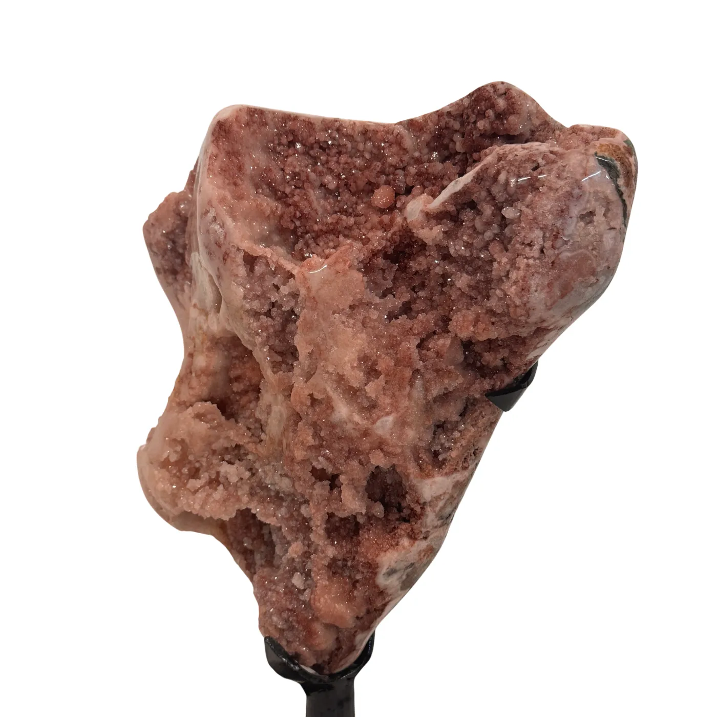 Roze Amethist op Zwarte Metalen Standaard – Hoge Kwaliteit #5