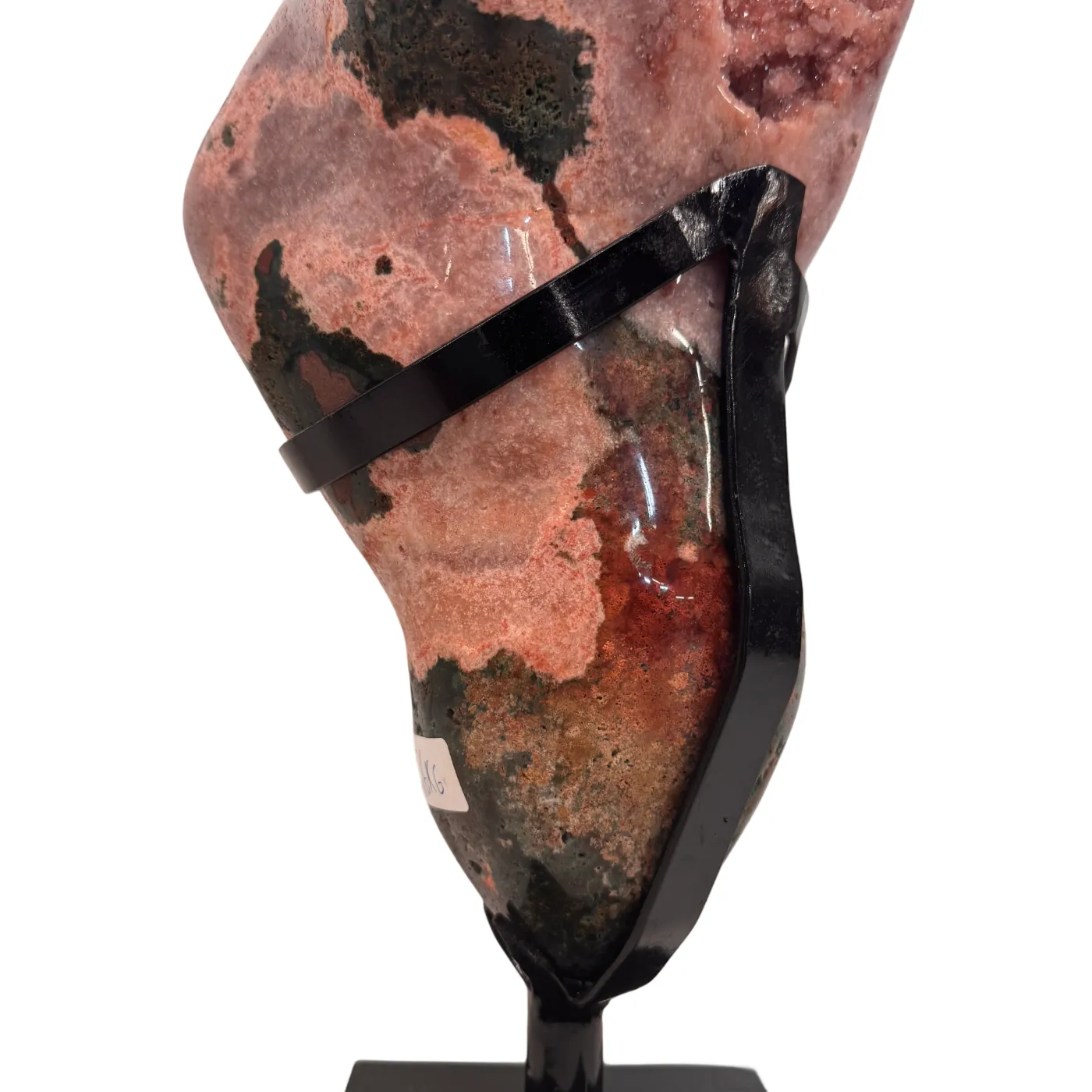 Améthyste rose sur support en métal – Haute qualité du Brésil #6