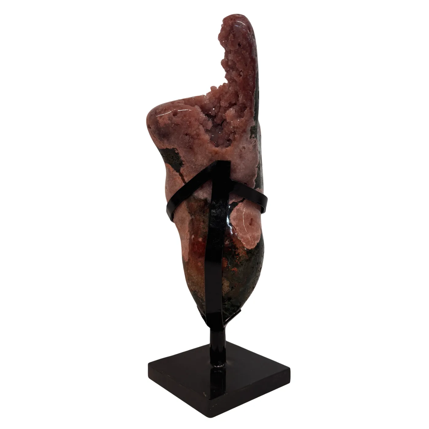 Améthyste rose sur support en métal – Haute qualité du Brésil #6