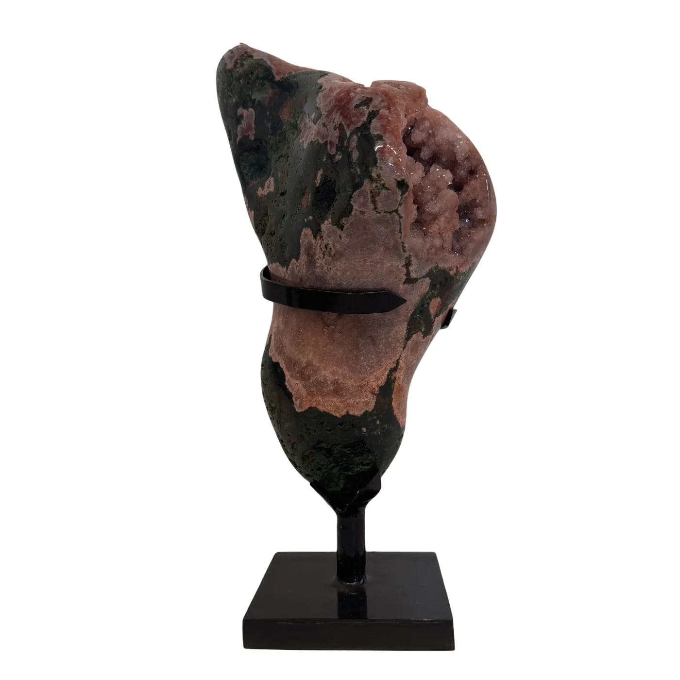 Améthyste rose sur support en métal – Haute qualité du Brésil #6