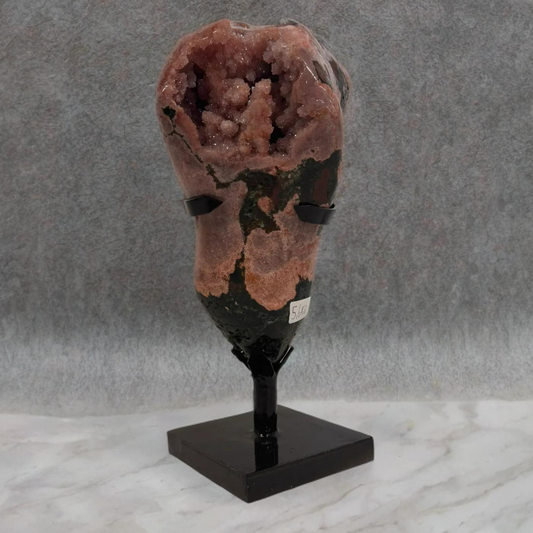 Améthyste rose sur support en métal – Haute qualité du Brésil #6