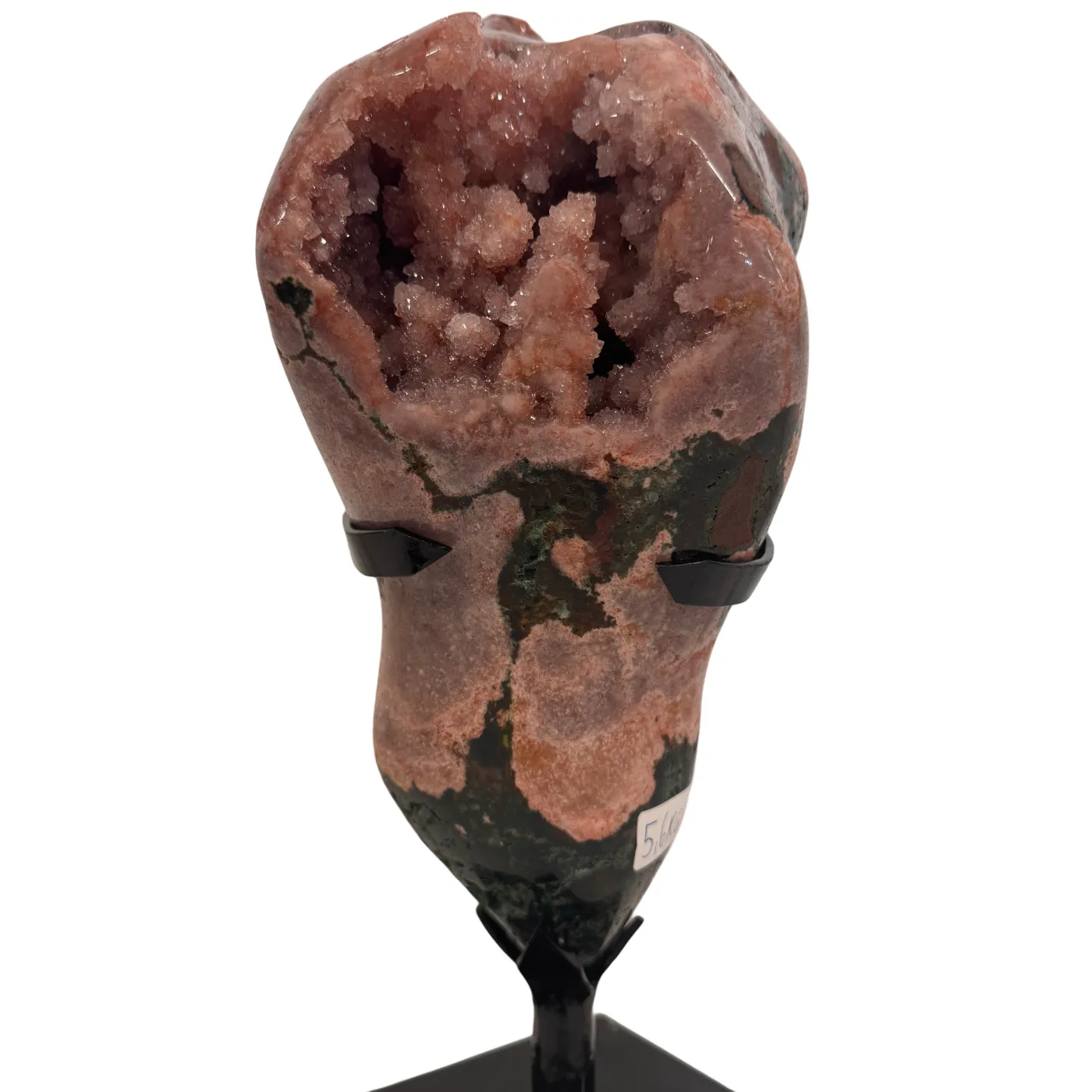 Améthyste rose sur support en métal – Haute qualité du Brésil #6