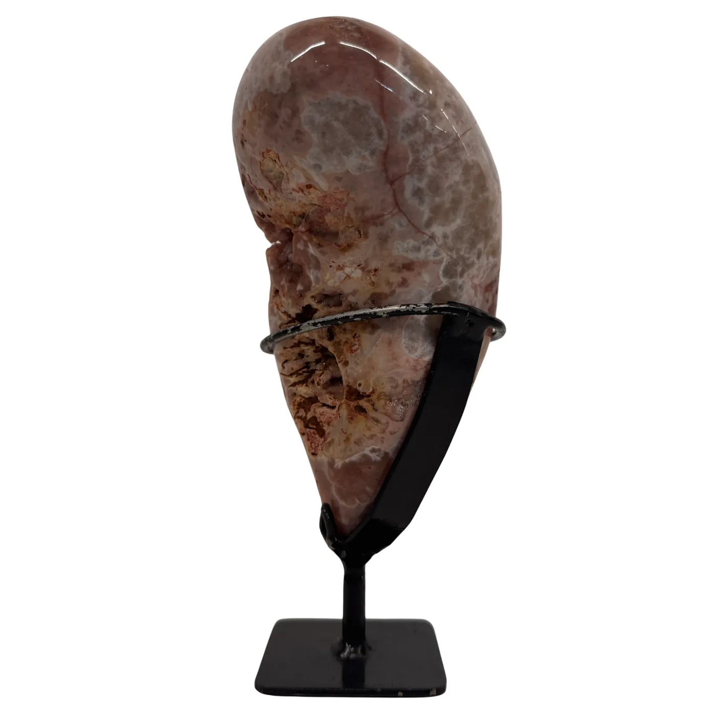 Améthyste rose sur support en métal – Polie et de haute qualité #8