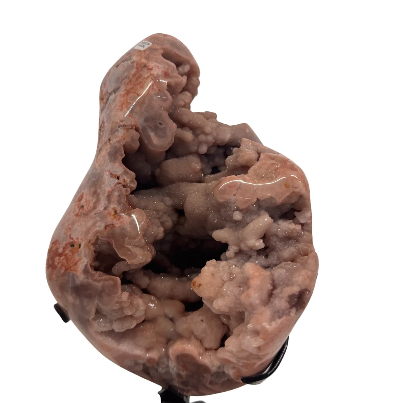 Améthyste rose sur support en métal noir – Haute qualité du Brésil #9