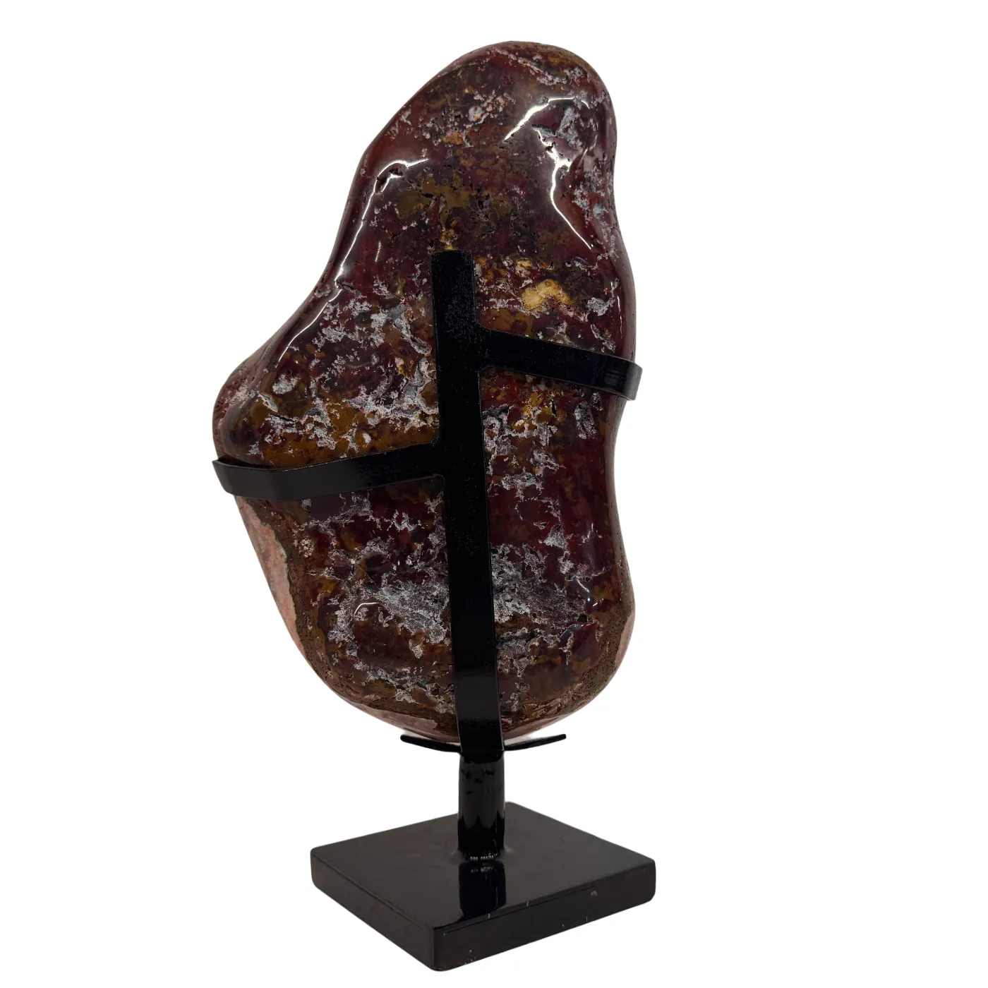 Magnifique améthyste rose sur support métallique n° 10