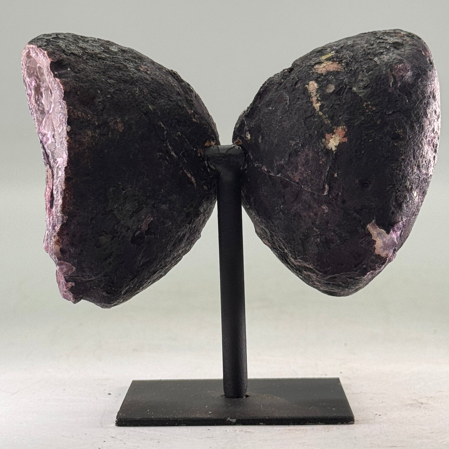 Prachtige Agaat Geode Set op Standaard