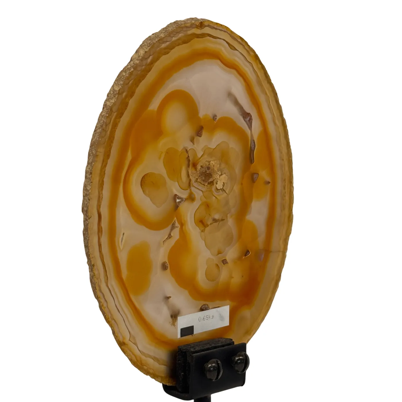 Agaatschijf op Metalen Standaard – 30 cm