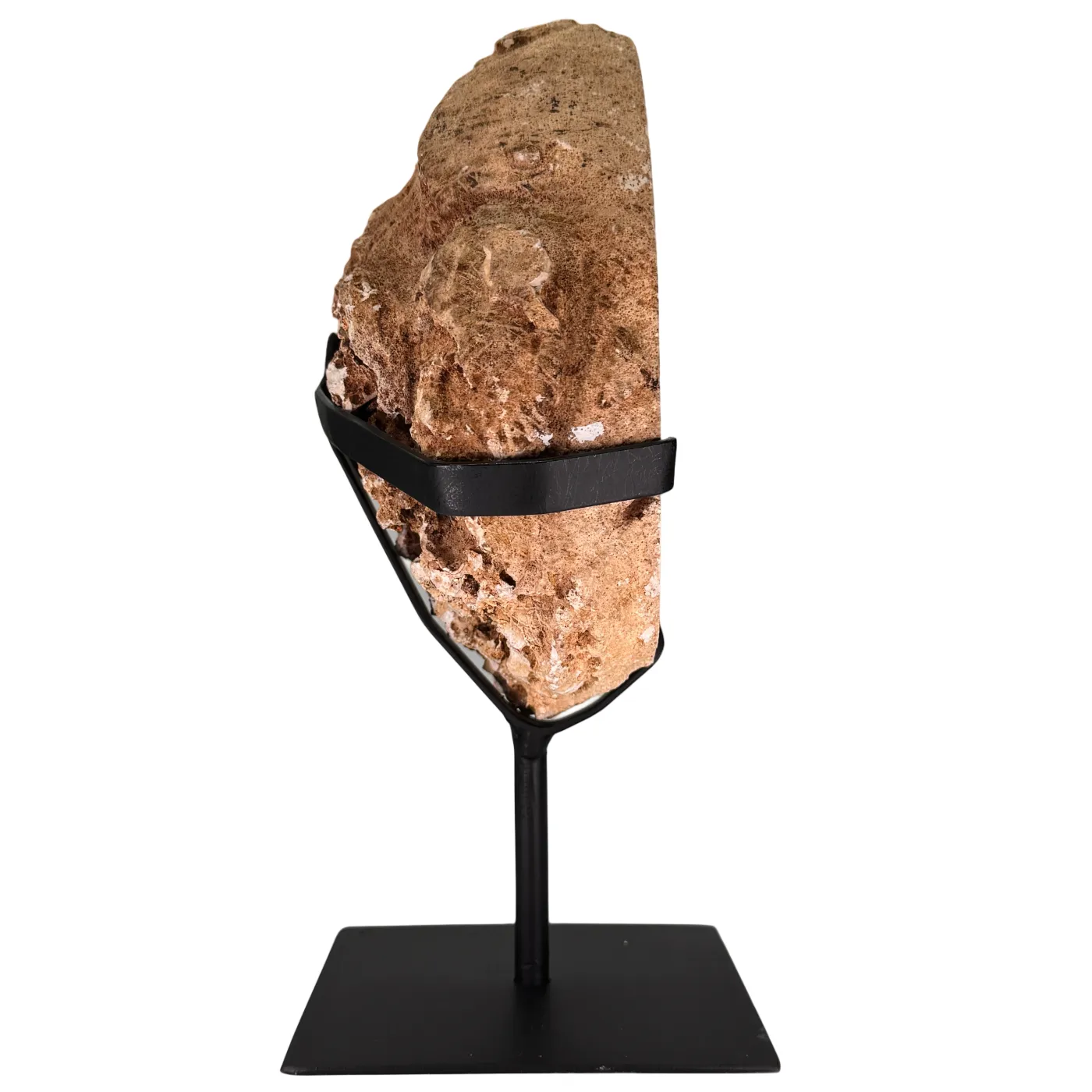 Unieke agaat geode op metalen standaard – Brazilië