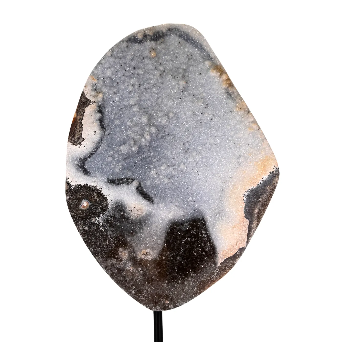 Agaat op Metalen Standaard – Uniek stuk uit Brazilië