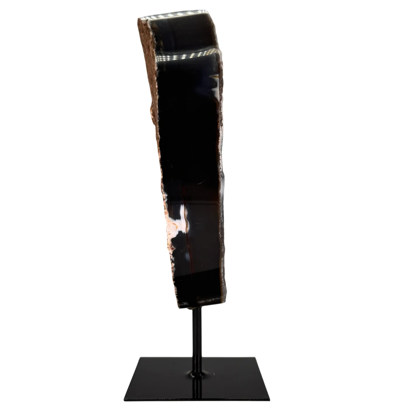 Agaat op Metalen Standaard – Uniek stuk uit Brazilië