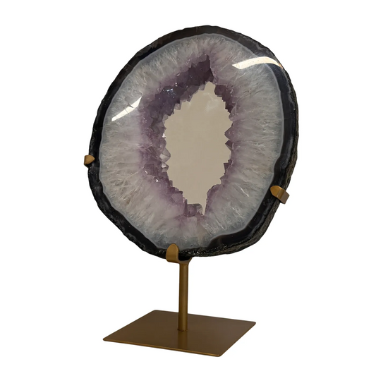 Amethist Spiegel op Metalen Standaard uit Brazilië (5,5 kg)