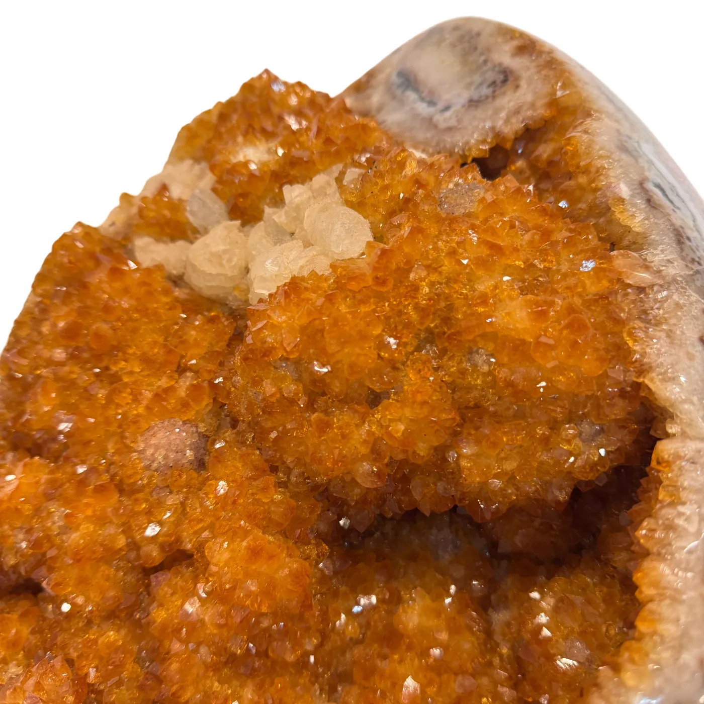 Zeer Uniek Citrien Ei op Draaibare Metalen Standaard – 27,54 kg (alleen afhalen)