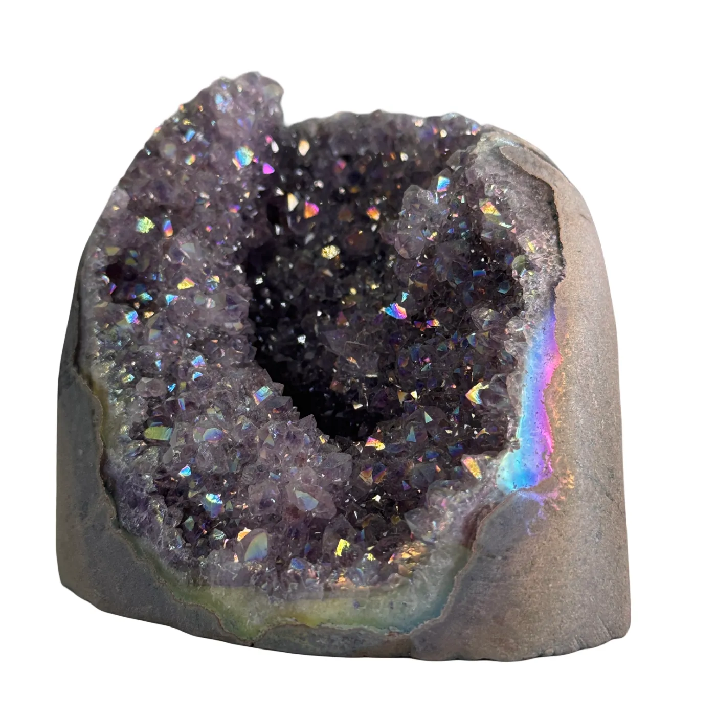 Titanium Aura Kwarts – Cut Base #3