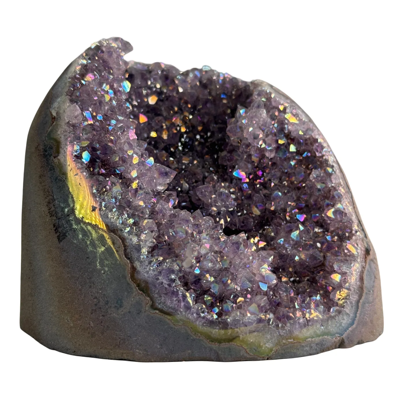 Titanium Aura Kwarts – Cut Base #3