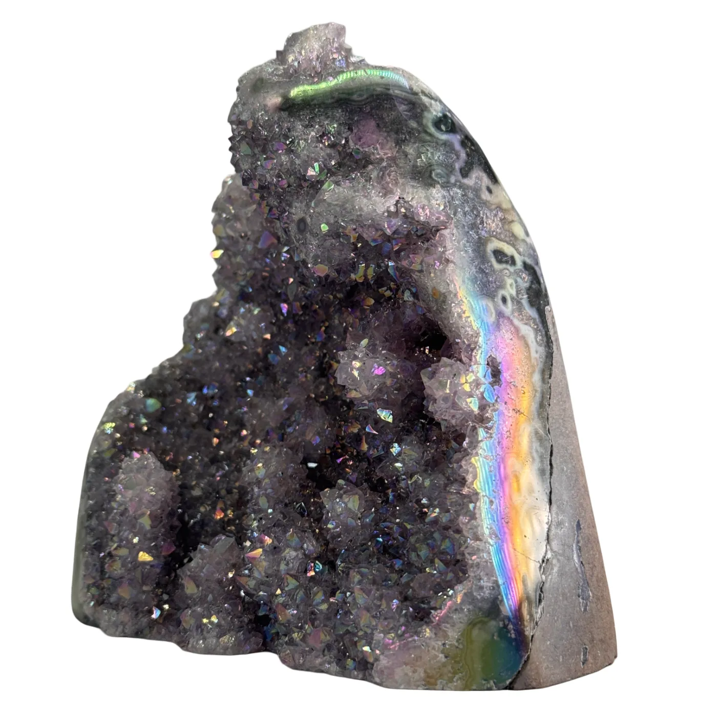 Titanium Aura Kwarts – Cut Base #4