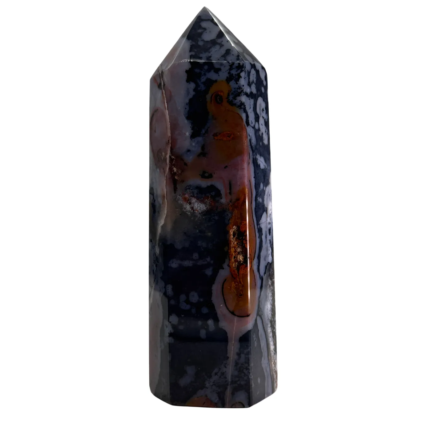 Blauwe Jaspis Toren (Obelisk) – Gepolijst & Hoogwaardige Kwaliteit