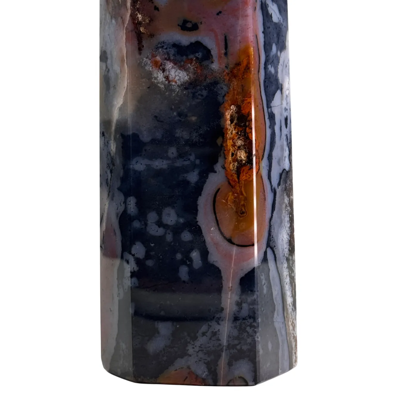 Blauwe Jaspis Toren (Obelisk) – Gepolijst & Hoogwaardige Kwaliteit