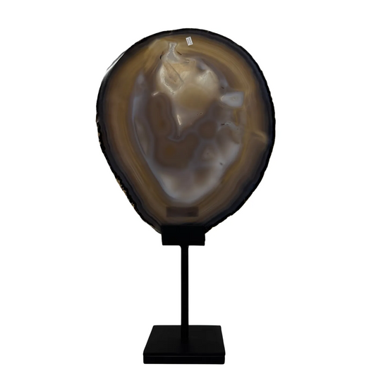 Agaatschijf op Metalen Standaard – 40 cm