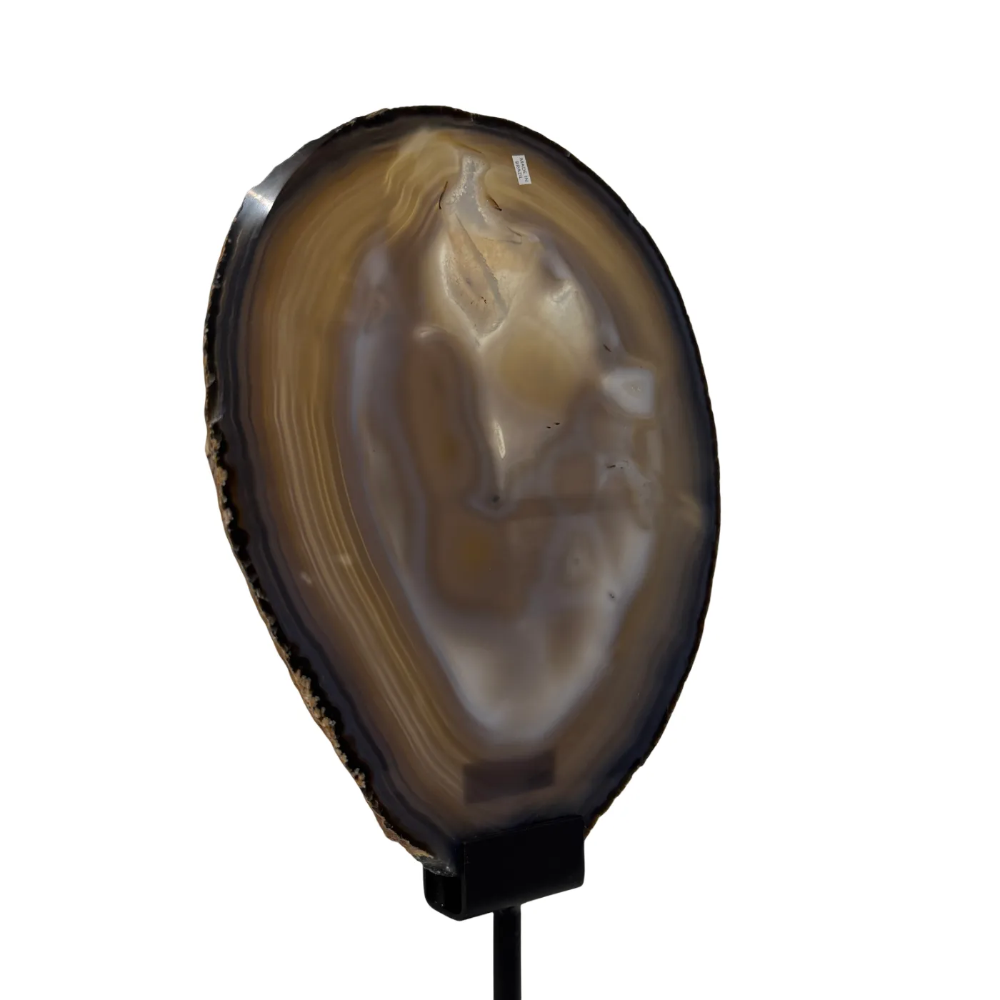 Agaatschijf op Metalen Standaard – 40 cm