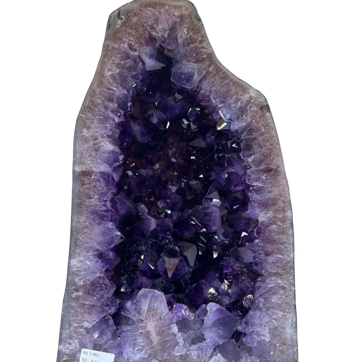 Zeer unieke amethist kathedraal – volledig gepolijst 35,36 kg (alleen afhalen)