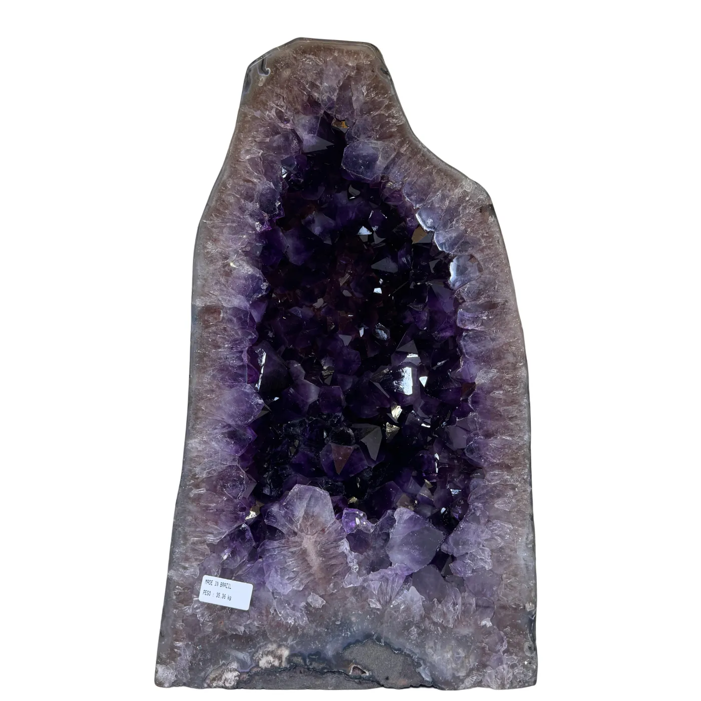 Zeer unieke amethist kathedraal – volledig gepolijst 35,36 kg (alleen afhalen)