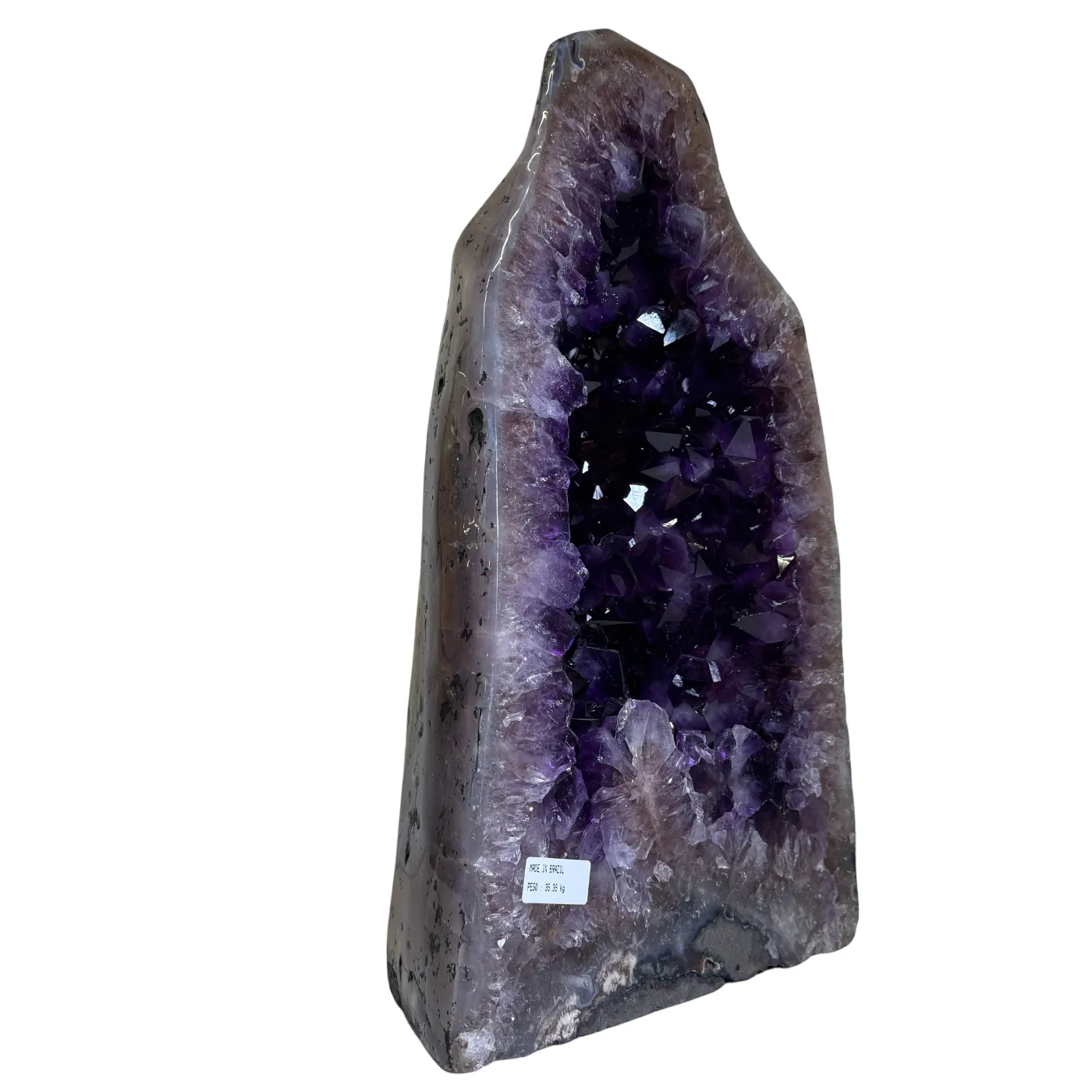 Zeer unieke amethist kathedraal – volledig gepolijst 35,36 kg (alleen afhalen)