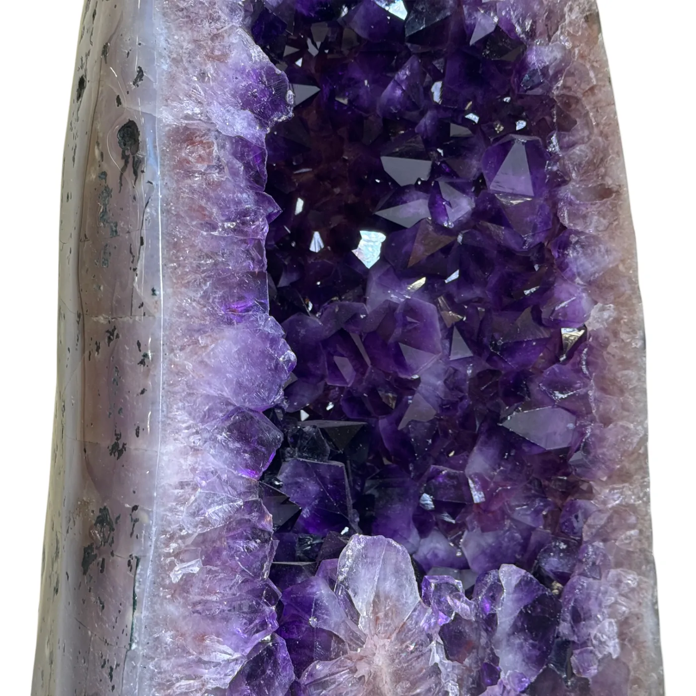 Zeer unieke amethist kathedraal – volledig gepolijst 35,36 kg (alleen afhalen)