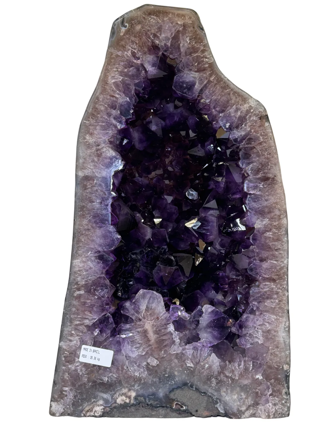 Zeer unieke amethist kathedraal – volledig gepolijst 35,36 kg (alleen afhalen)
