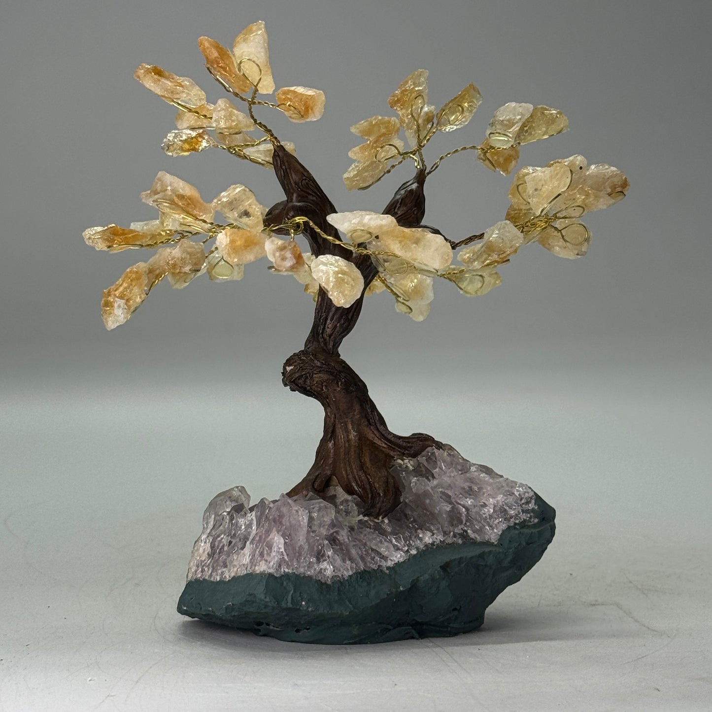 Citrien edelsteen boom van 15 cm