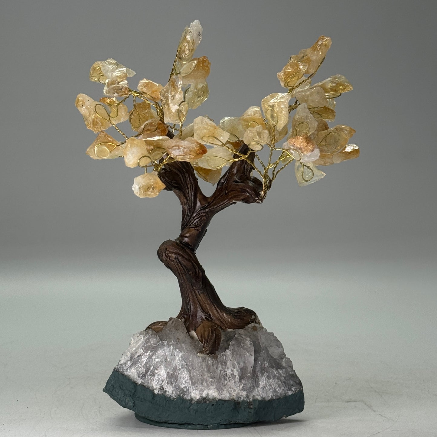 Citrien edelsteen boom van 15 cm