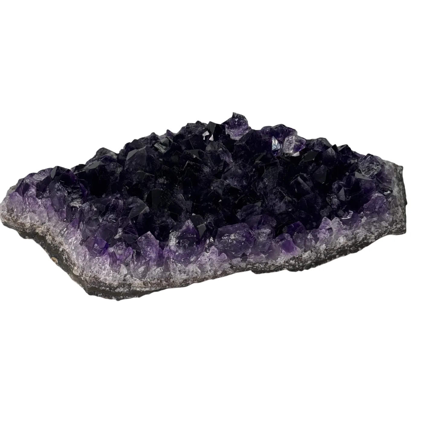 Prachtige donkerpaarse amethist cluster uit Uruguay