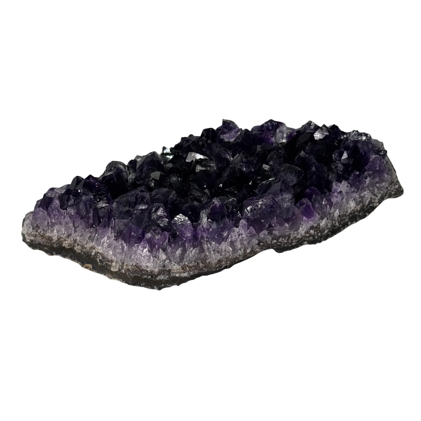 Prachtige donkerpaarse amethist cluster uit Uruguay