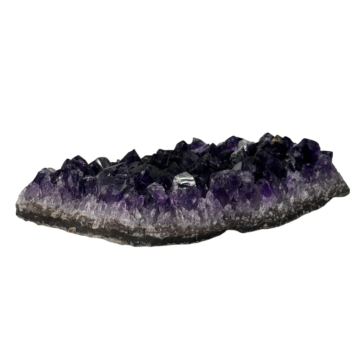 Prachtige donkerpaarse amethist cluster uit Uruguay