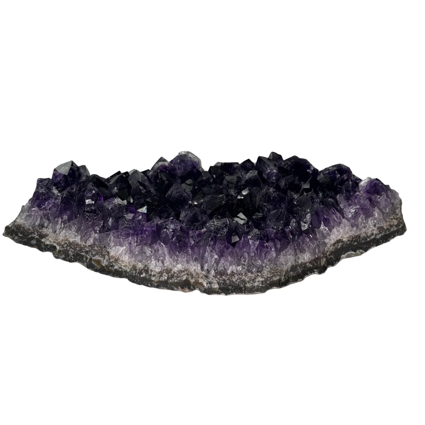 Prachtige donkerpaarse amethist cluster uit Uruguay