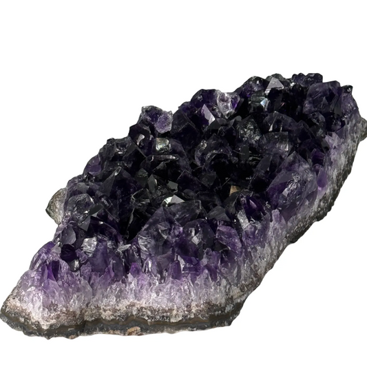 Prachtige donkerpaarse amethist cluster uit Uruguay