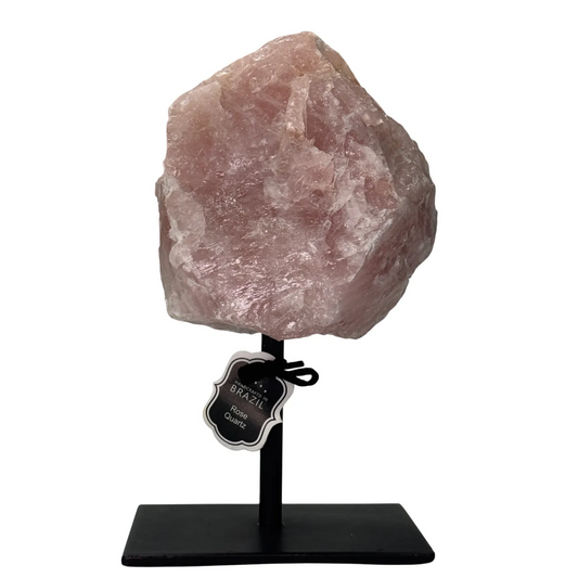 Ruwe rozenkwarts op standaard – groot
