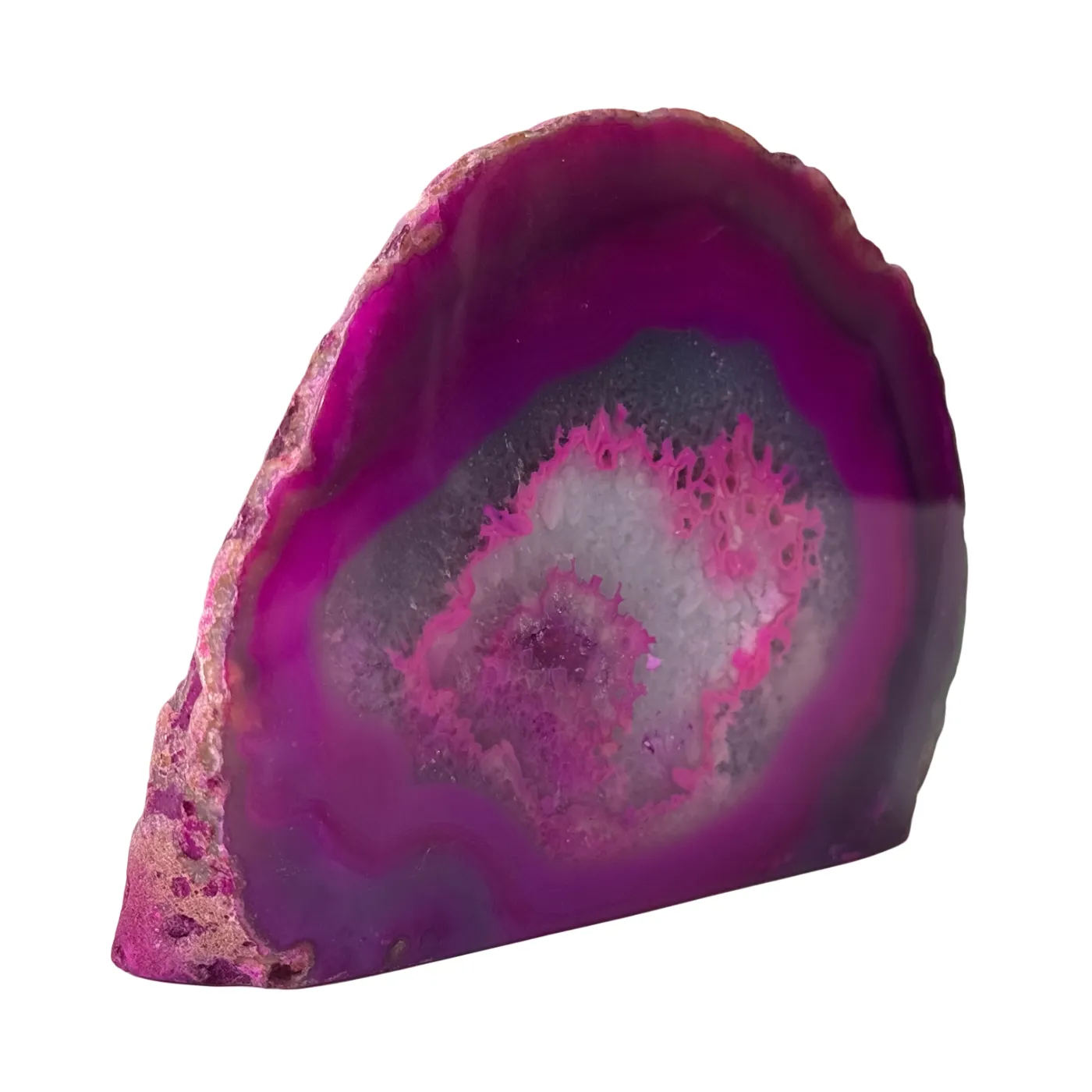 Roze agaat geode uit Brazilië - verschillende formaten