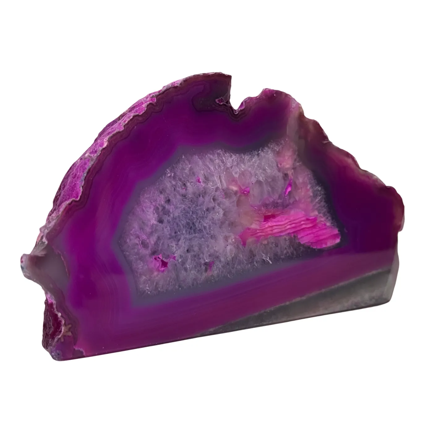 Roze agaat geode uit Brazilië - verschillende formaten