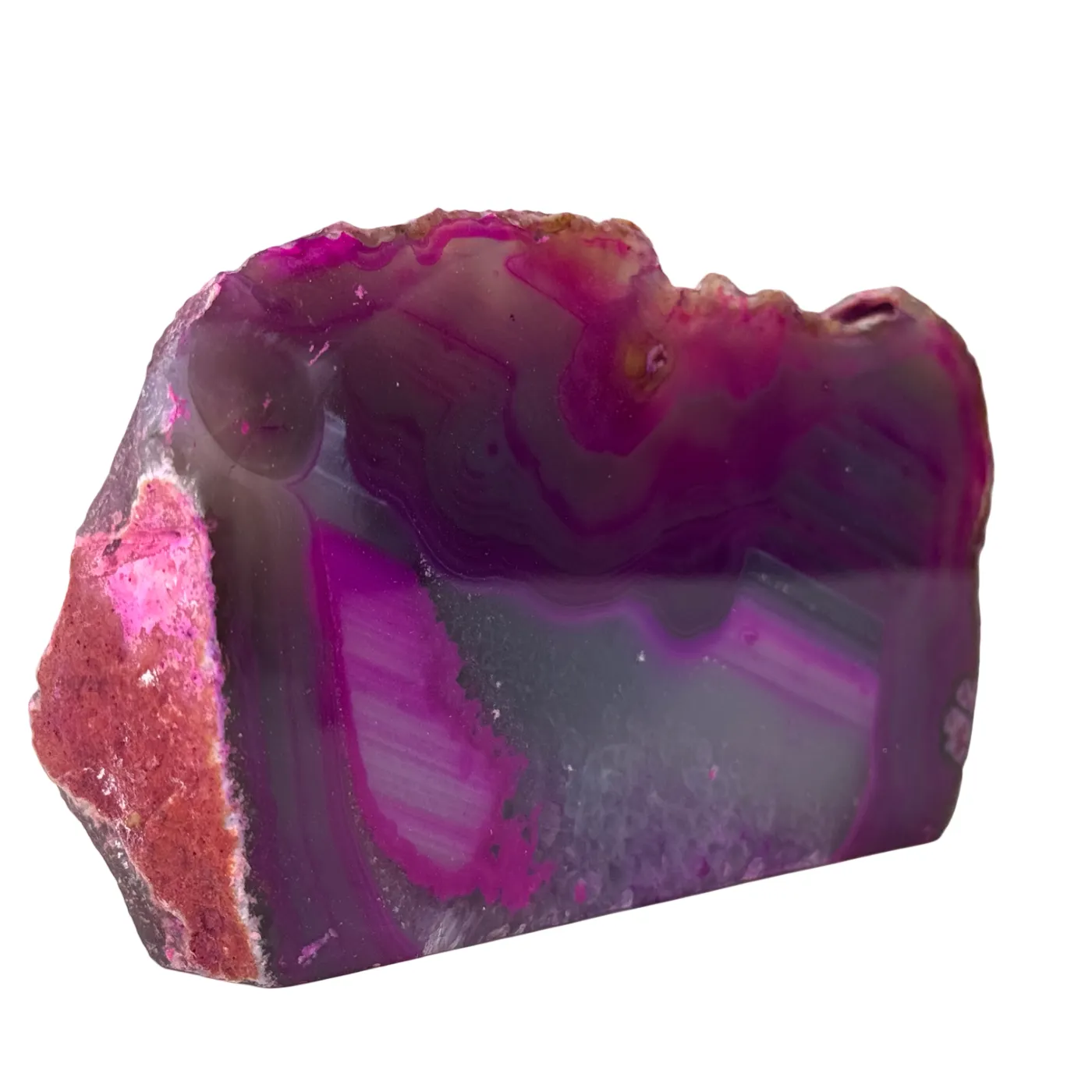 Roze agaat geode uit Brazilië - verschillende formaten