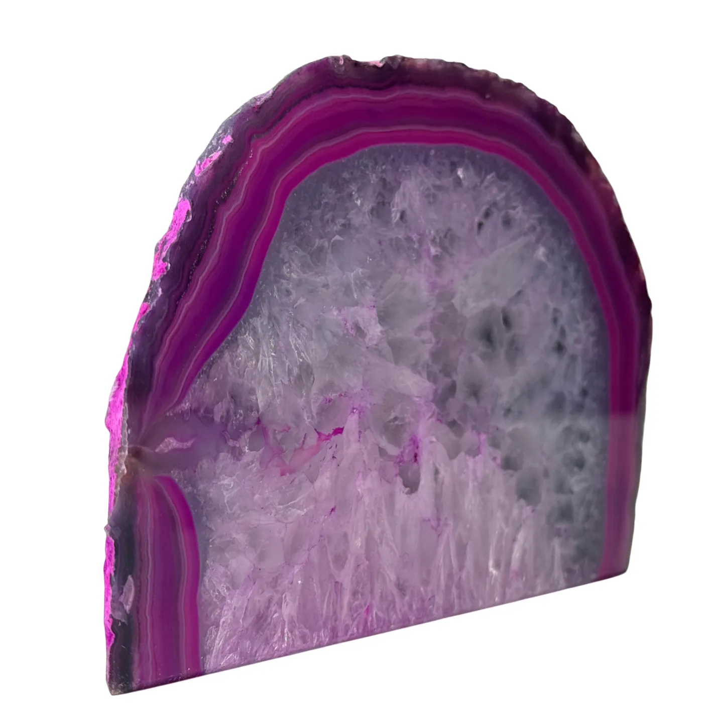 Roze agaat geode uit Brazilië - verschillende formaten