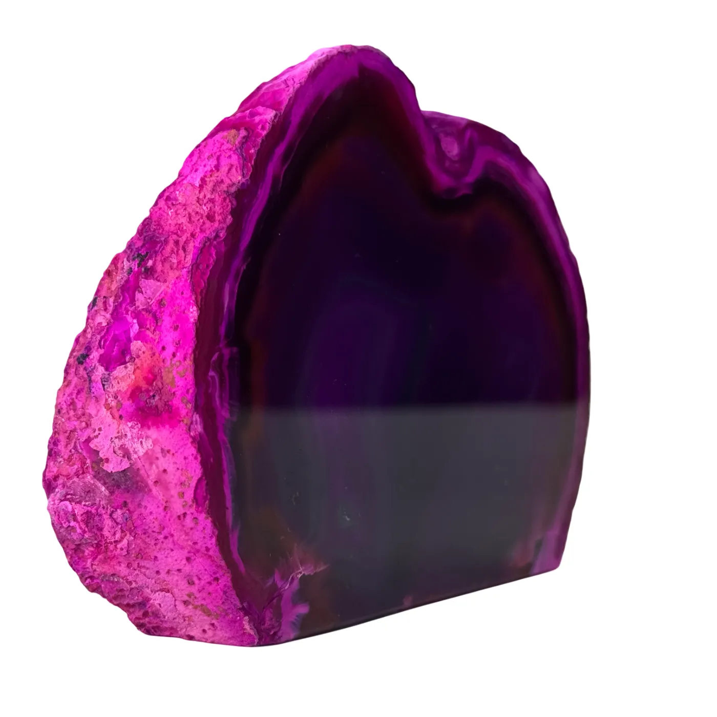 Roze agaat geode uit Brazilië - verschillende formaten