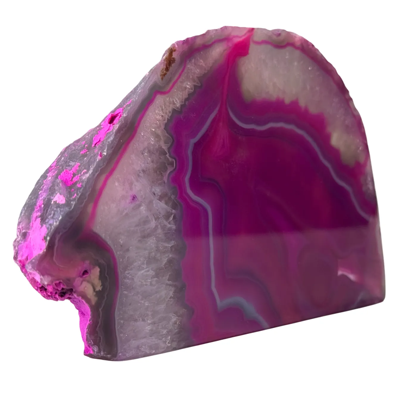 Roze agaat geode uit Brazilië - verschillende formaten