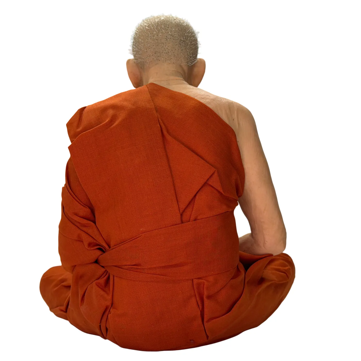 Moine plus vrai que nature – statue de cire de Thaïlande